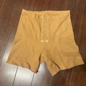 SALE Skims waffle knit shorts in camel
